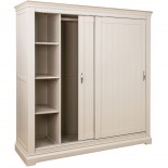 Cobble Painted Double Sliding Door Wardrobe